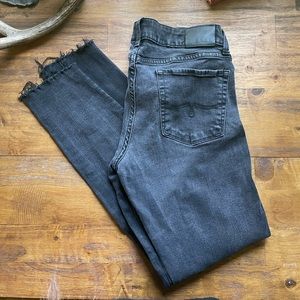 LUCKY BRAND Lolita skinny black crop jeans